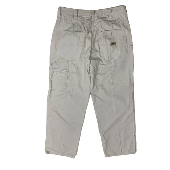 WRG Jeans Co Mens Utility Cargo Pants Size 34x32 Khaki Pockets Comfort Waist - Picture 16 of 16